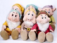 Disney Snow White SEVEN DWARFS Dwarves LARGE 30" Display Plush